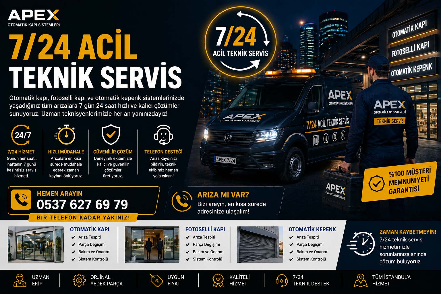 7/24 Acil Teknik Servis